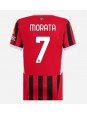 Ženske Nogometnih dresov AC Milan Alvaro Morata #7 Domači 2024-25 Kratki rokavi